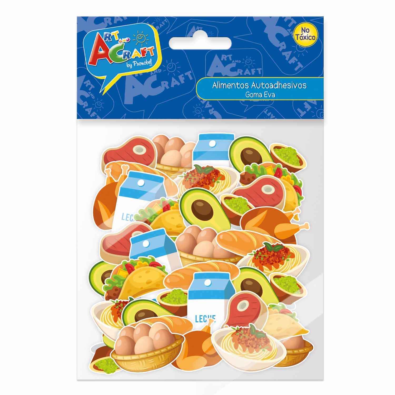 Figura Alimentos Goma Eva 50 Piezas | Art & Craft